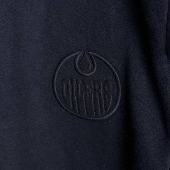 NHL Edmonton Oilers Black Fleece Sweatpants w/ Black Logo, Mens, Size XXL - Picture 4 of 8